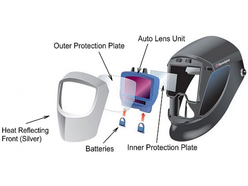  3M Speedglas serija 9100 - glavni dijelovi 
