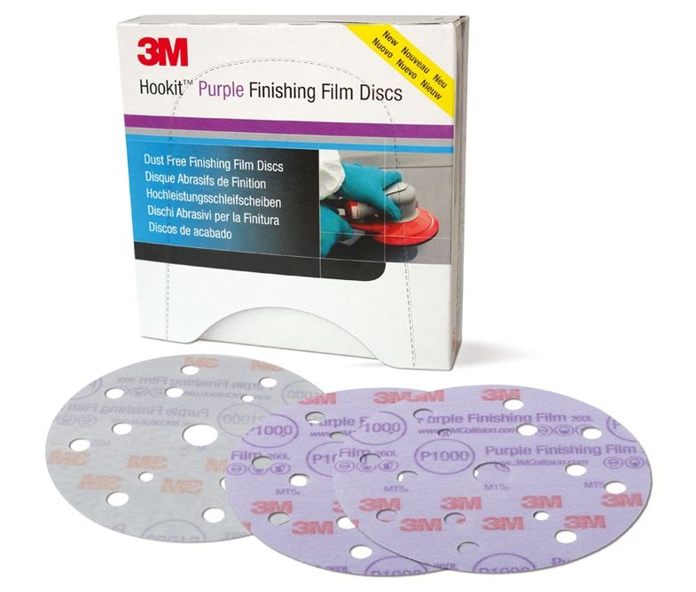 3M 260L+ Purple Hookit LD861A brusni papir, Ø 150 mm