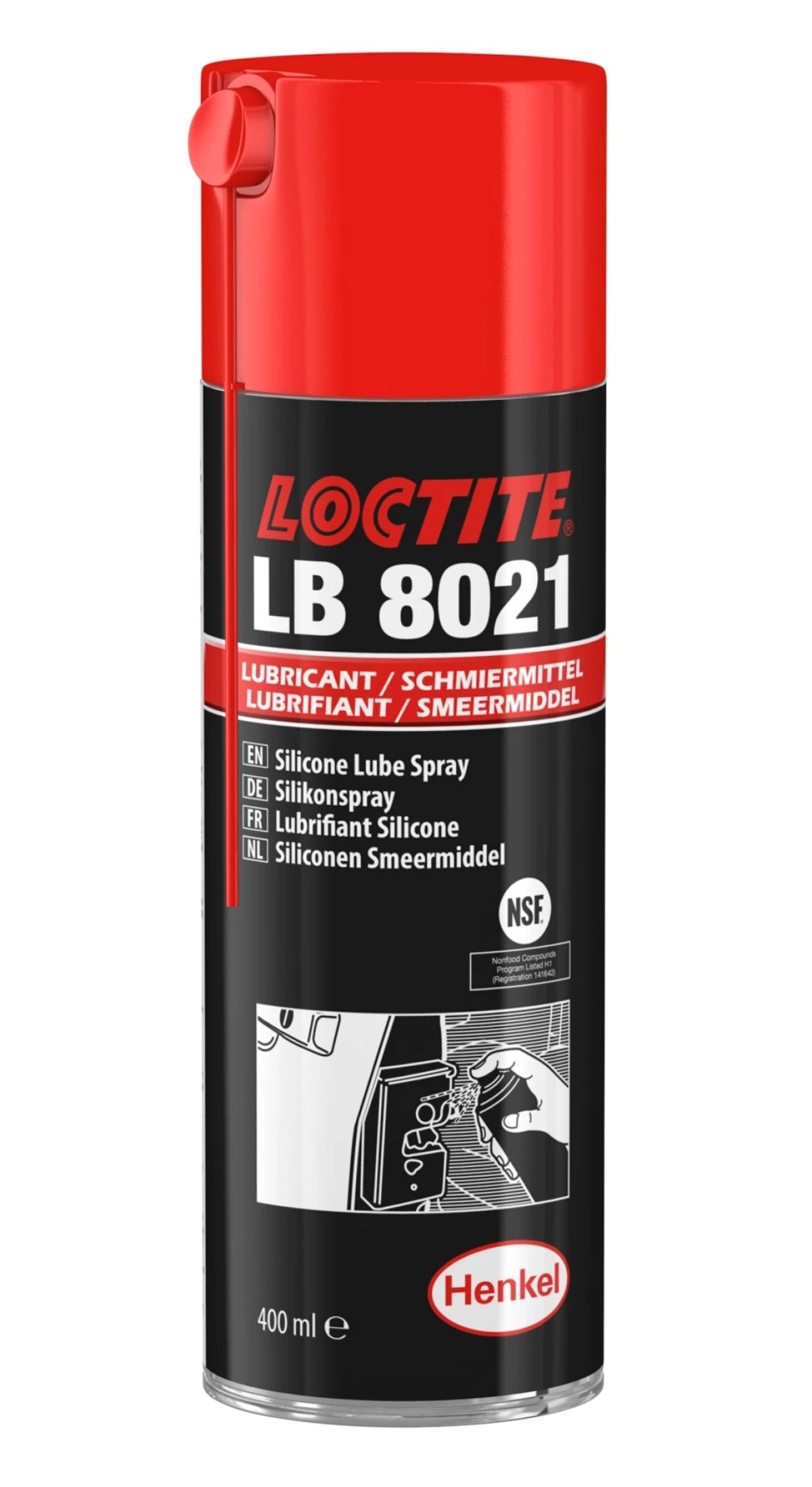 Loctite LB 8021, silikonski sprej 400 ml