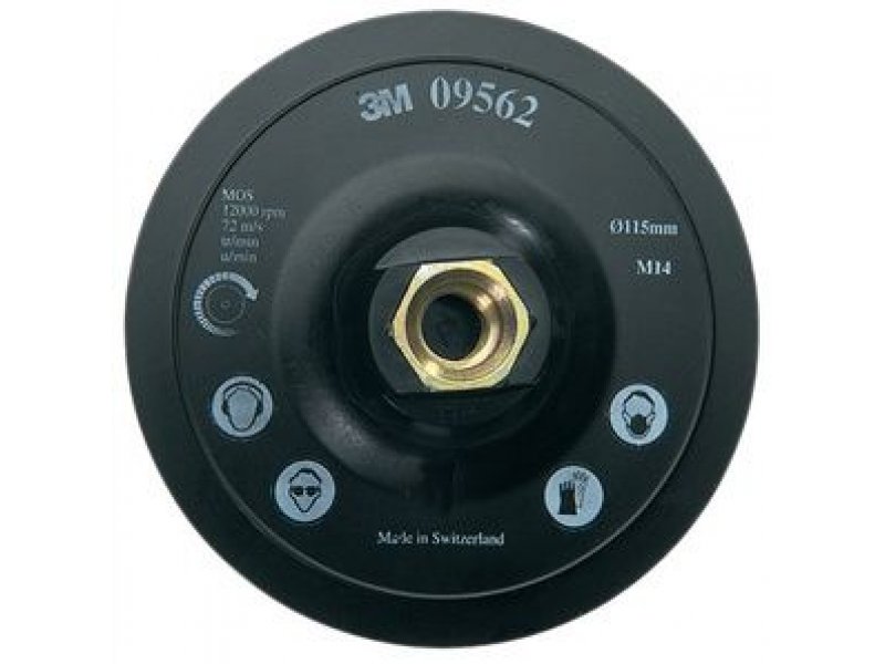 3M 09562 DH-AC Hookit čičak podloga Ø 115 mm/M14